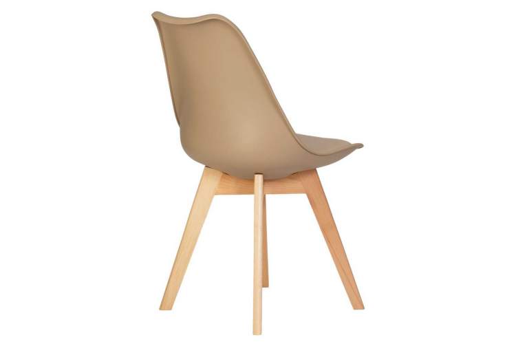 Стул обеденный DOBRIN JERRY SOFT, ножки светлый бук, цвет сиденья бежевый (GR-03)-3