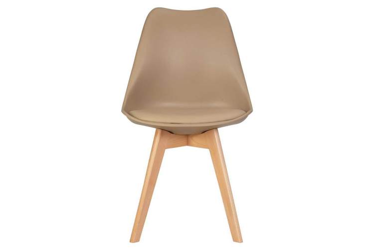 Стул обеденный DOBRIN JERRY SOFT, ножки светлый бук, цвет сиденья бежевый (GR-03)-5