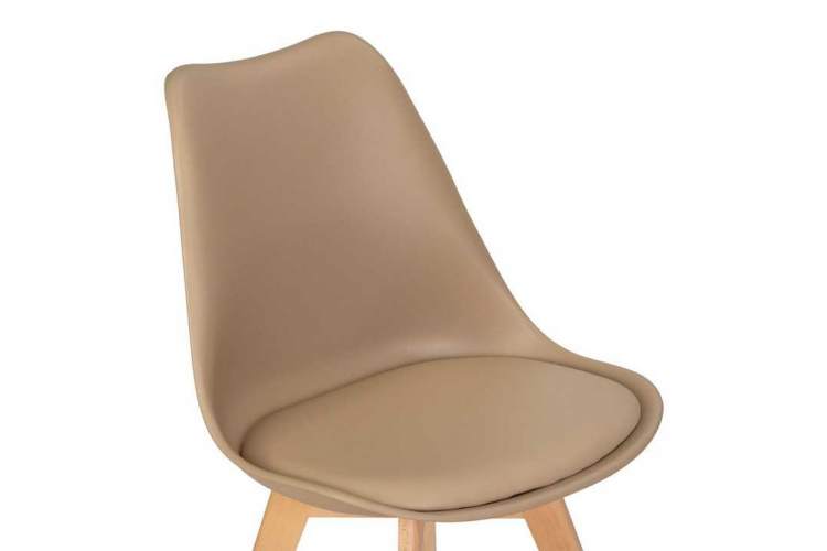 Стул обеденный DOBRIN JERRY SOFT, ножки светлый бук, цвет сиденья бежевый (GR-03)-6