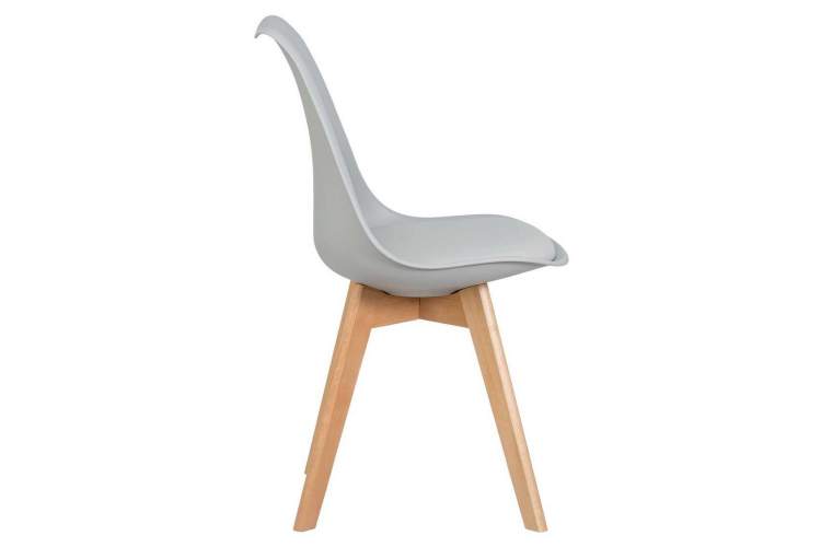 Стул обеденный DOBRIN JERRY SOFT, ножки светлый бук, цвет сиденья светло-серый (GR-01)-2