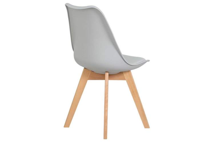 Стул обеденный DOBRIN JERRY SOFT, ножки светлый бук, цвет сиденья светло-серый (GR-01)-3