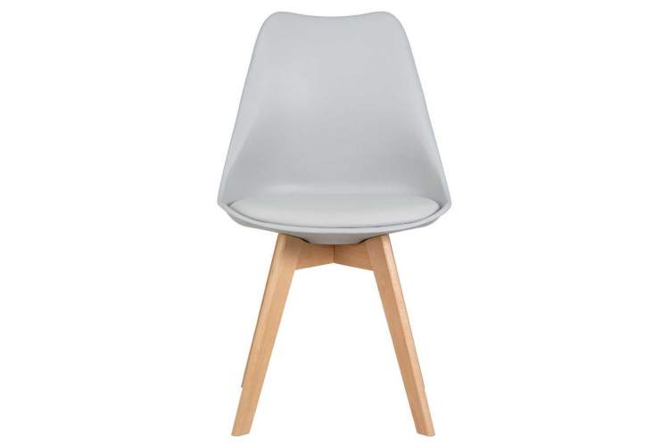 Стул обеденный DOBRIN JERRY SOFT, ножки светлый бук, цвет сиденья светло-серый (GR-01)-5