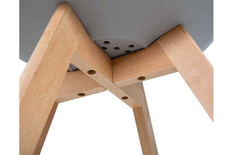 Стул обеденный DOBRIN JERRY SOFT, ножки светлый бук, цвет сиденья светло-серый (GR-01)-8