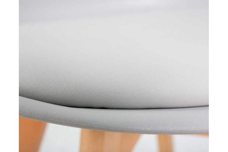 Стул обеденный DOBRIN JERRY SOFT, ножки светлый бук, цвет сиденья светло-серый (GR-01)-10