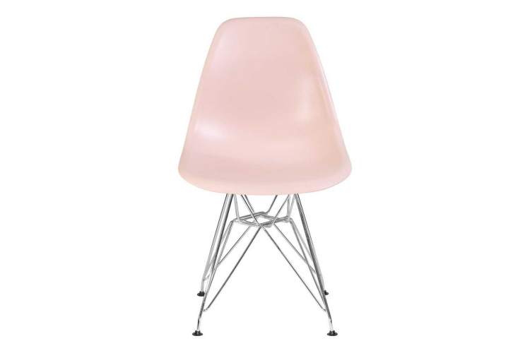 Стул обеденный DOBRIN DSR, ножки хром, цвет светло-розовый (PK-02)-5