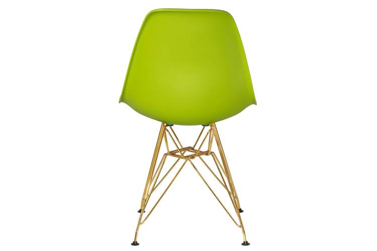 Набор 4 шт Стул обеденный DOBRIN DSR, ножки золотые, цвет салатовый (G-08)-5