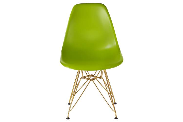 Набор 4 шт Стул обеденный DOBRIN DSR, ножки золотые, цвет салатовый (G-08)-6