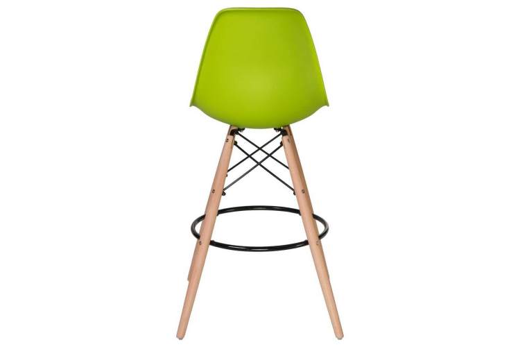 Стул барный DOBRIN DSW BAR, ножки светлый бук, цвет сиденья салатовый (G-08)-4