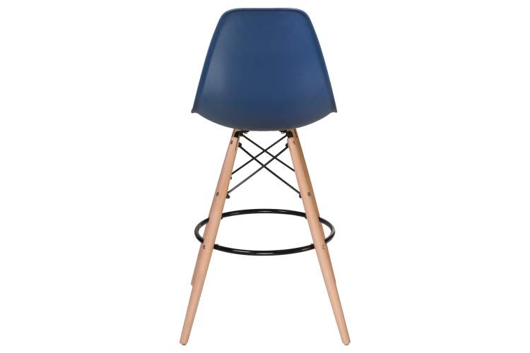 Набор 2 шт Стул барный DOBRIN DSW BAR, ножки светлый бук, цвет тёмно-синий (BE-12)-5