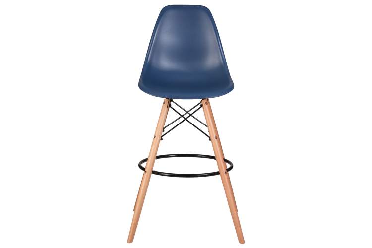 Набор 2 шт Стул барный DOBRIN DSW BAR, ножки светлый бук, цвет тёмно-синий (BE-12)-6