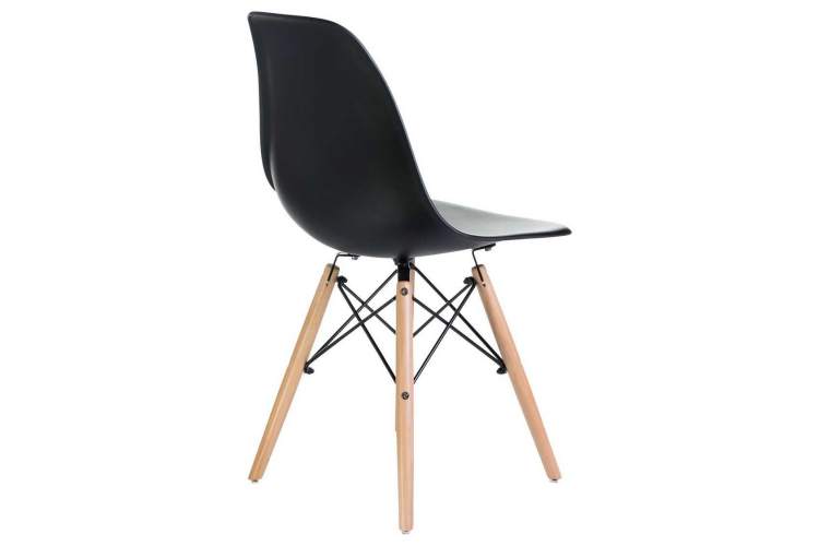 Стул обеденный DOBRIN DSW, ножки светлый бук, цвет чёрный (B-03)-3