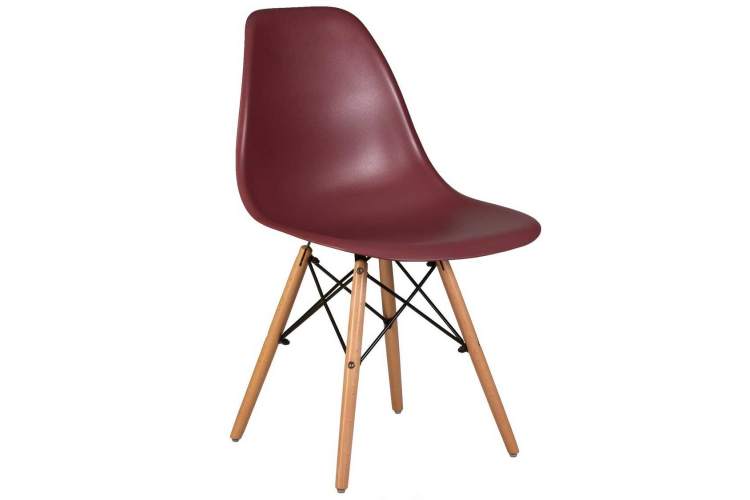 Стул обеденный DOBRIN DSW, ножки светлый бук, цвет сливовый (R-13)