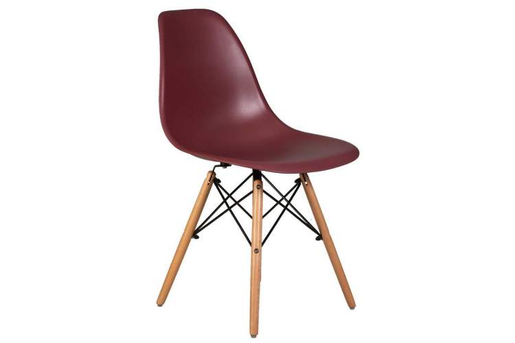 Стул обеденный DOBRIN DSW, ножки светлый бук, цвет сливовый (R-13)-1