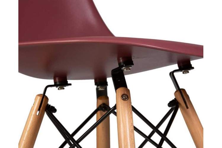 Стул обеденный DOBRIN DSW, ножки светлый бук, цвет сливовый (R-13)-7