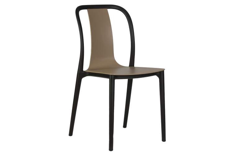 Набор 4 шт Стул обеденный DOBRIN ADAM, черный/бежевый-1