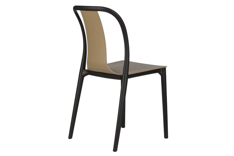 Набор 4 шт Стул обеденный DOBRIN ADAM, черный/бежевый-4