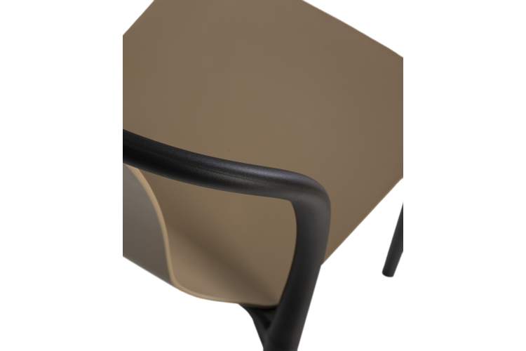 Набор 4 шт Стул обеденный DOBRIN ADAM, черный/бежевый-8