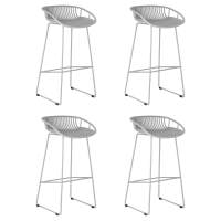 Набор 4 шт Стул барный DOBRIN FRANK, светло-серый