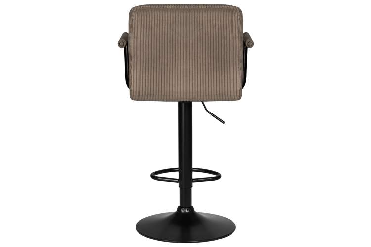Набор 2 шт Стул барный DOBRIN KRUGER ARM BLACK, какао вельвет (LAR-E2041-05)-5