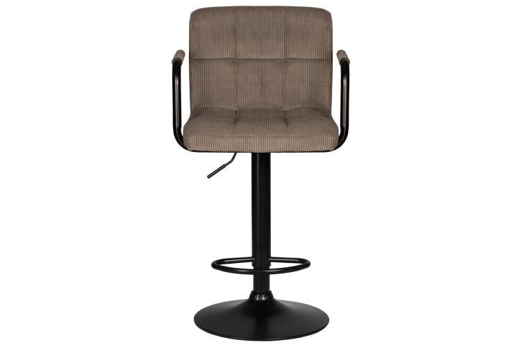 Набор 2 шт Стул барный DOBRIN KRUGER ARM BLACK, какао вельвет (LAR-E2041-05)-6