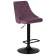 Набор 2 шт Стул барный DOBRIN JOSEPH BLACK, пудрово-сиреневый велюр (MJ9-52)