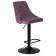 Набор 2 шт Стул барный DOBRIN JOSEPH BLACK, пудрово-сиреневый велюр (MJ9-52)