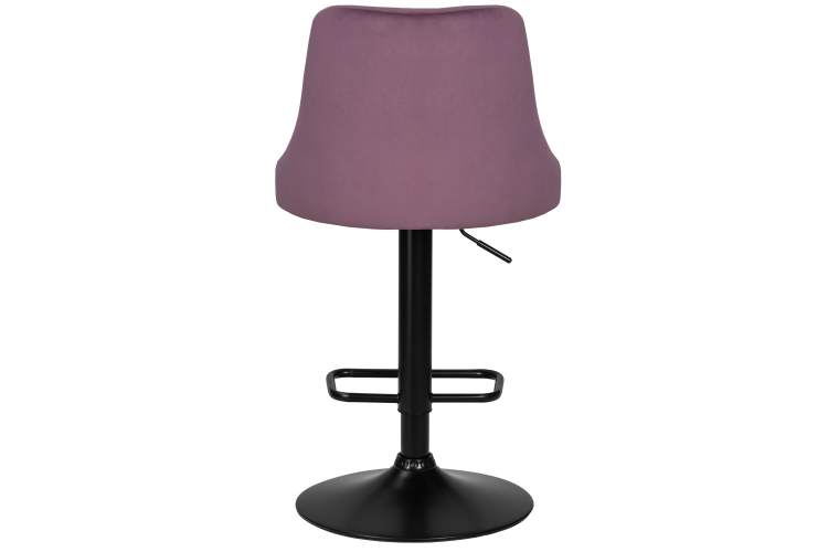Набор 2 шт Стул барный DOBRIN JOSEPH BLACK, пудрово-сиреневый велюр (MJ9-52)-4