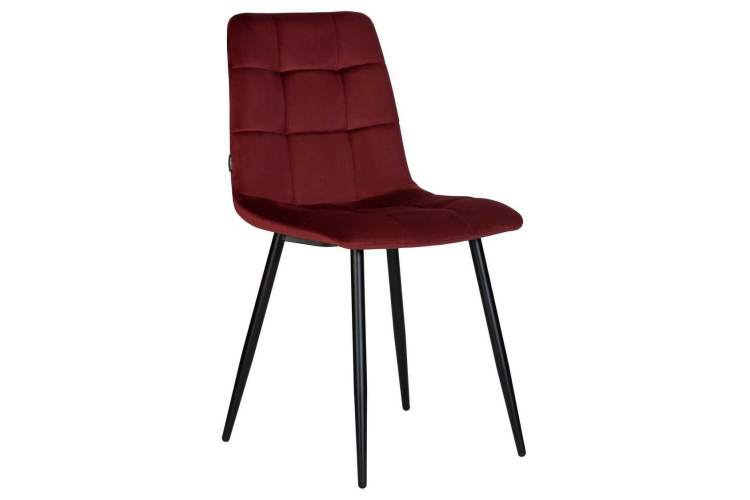 Стул обеденный DOBRIN CHILLY, Бордовый Holland 47, основание черный