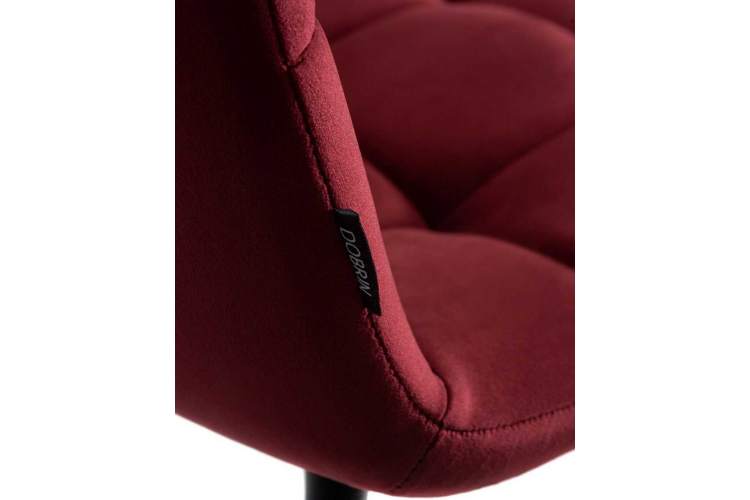 Стул обеденный DOBRIN CHILLY, Бордовый Holland 47, основание черный-10