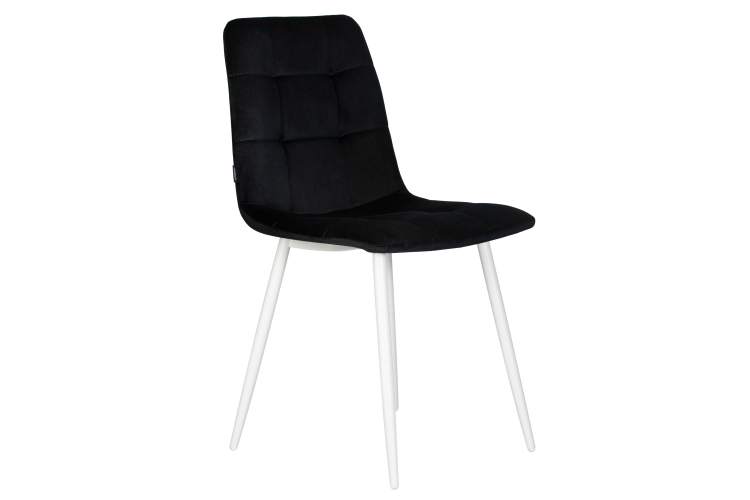 Набор 4 шт Стул обеденный DOBRIN CHILLY, Черный Holland 75, основание белое-3