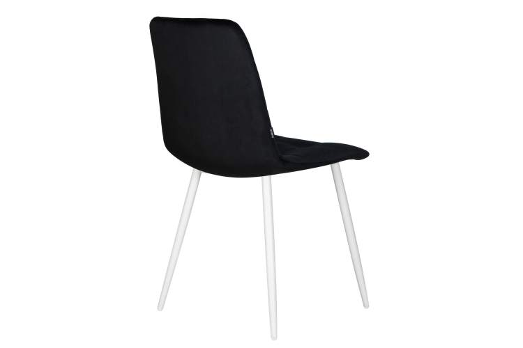 Набор 4 шт Стул обеденный DOBRIN CHILLY, Черный Holland 75, основание белое-5