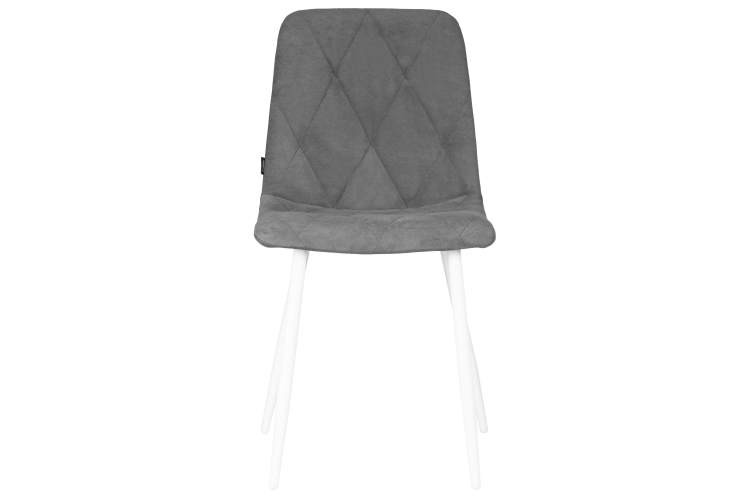 Набор 4 шт Стул обеденный DOBRIN CHILLY ROMBO, Серый Simple 33, основание белый-6