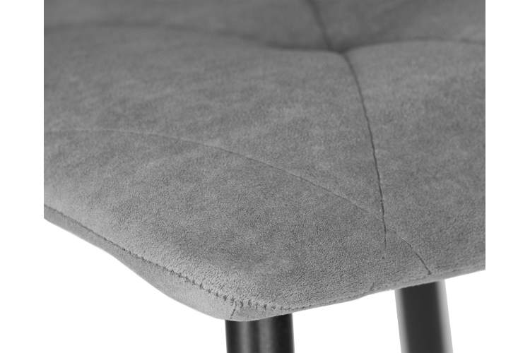 Набор 4 шт Стул обеденный DOBRIN CHILLY ROMBO, Серый Simple 33, основание черное-7