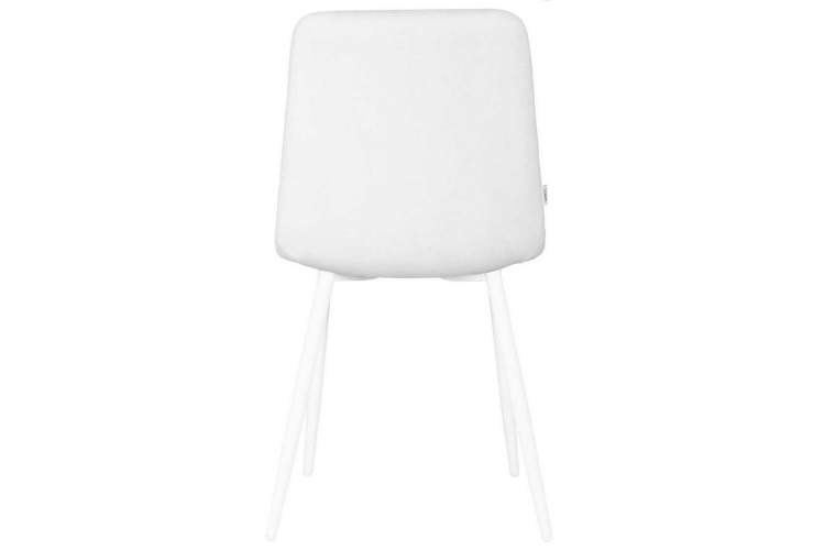 Стул обеденный DOBRIN CHILLY ROMBO, Светло-серый Simple 29, основание белое-4