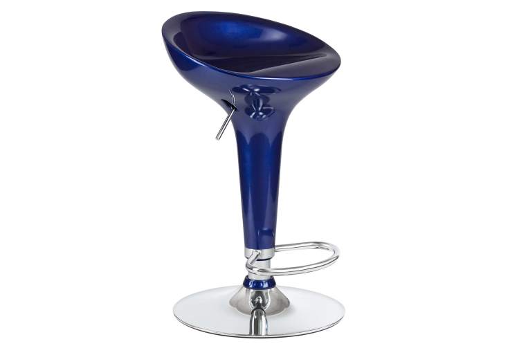 Набор 2 шт Стул барный DOBRIN BOMBA, синий металлик-2