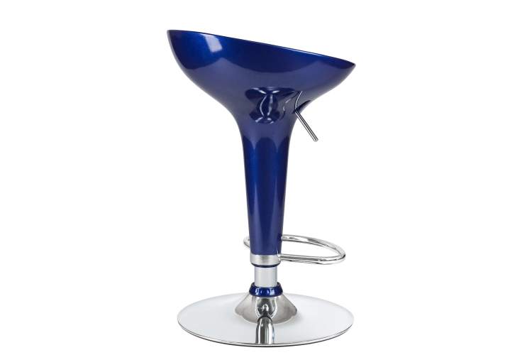 Набор 2 шт Стул барный DOBRIN BOMBA, синий металлик-4