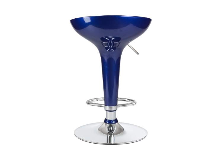 Набор 2 шт Стул барный DOBRIN BOMBA, синий металлик-5