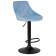 Набор 2 шт Стул барный DOBRIN LOGAN BLACK, пудрово-голубой велюр (MJ9-74)