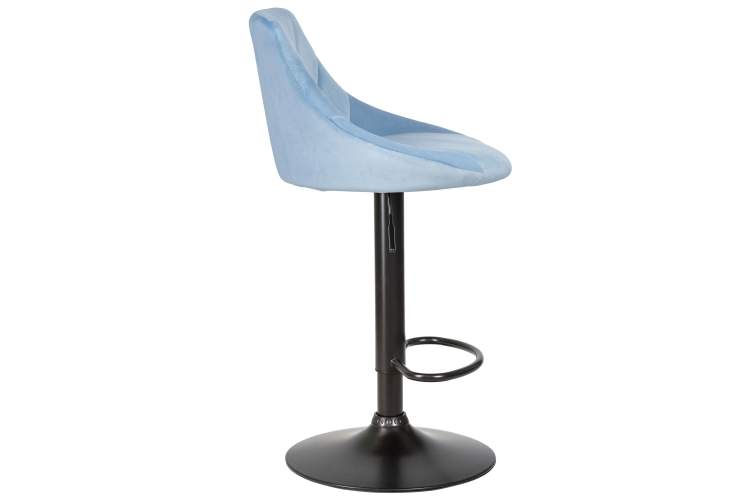 Набор 2 шт Стул барный DOBRIN LOGAN BLACK, пудрово-голубой велюр (MJ9-74)-3
