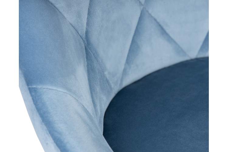 Набор 2 шт Стул барный DOBRIN LOGAN BLACK, пудрово-голубой велюр (MJ9-74)-8