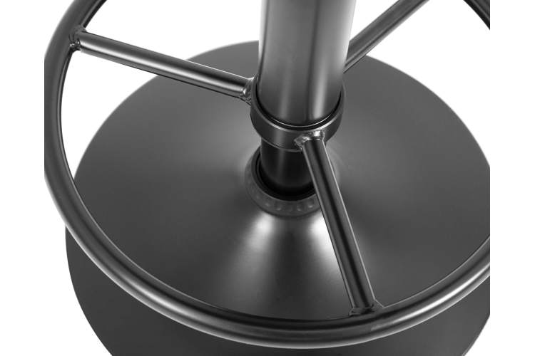 Набор 2 шт Табурет барный DOBRIN BRUNO BLACK, синий велюр (MJ9-117)-2