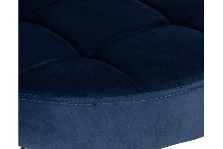 Набор 2 шт Табурет барный DOBRIN BRUNO BLACK, синий велюр (MJ9-117)-3