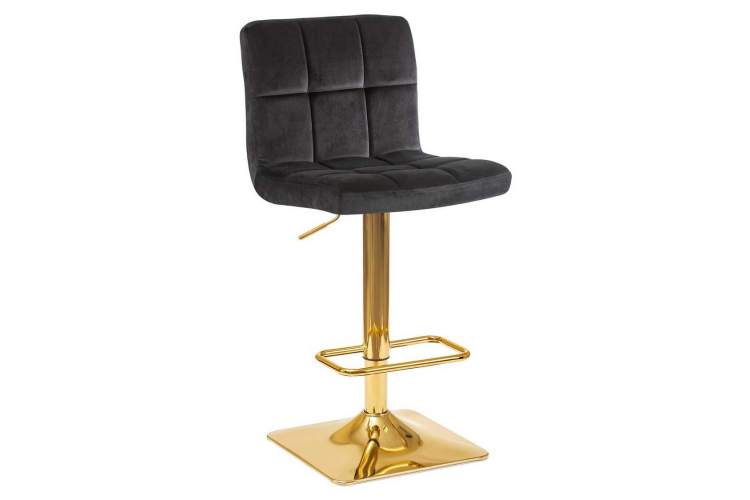 Стул барный DOBRIN GOLDIE, черный велюр (MJ9-101)