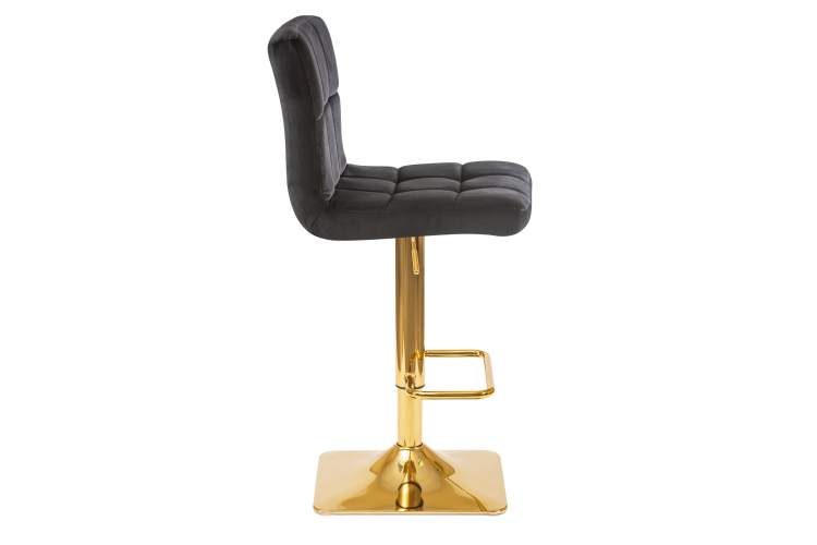 Набор 2 шт Стул барный DOBRIN GOLDIE, черный велюр (MJ9-101)-3