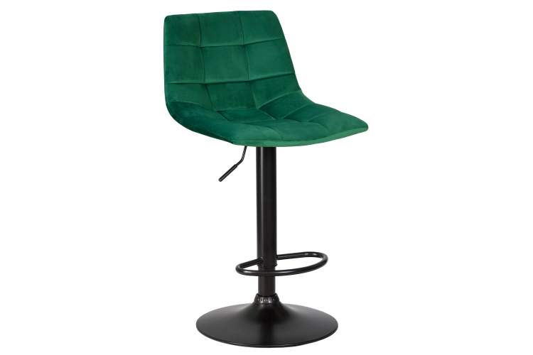 Набор 2 шт Стул барный DOBRIN TAILOR BLACK, зеленый велюр (MJ9-88)-1