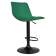 Набор 2 шт Стул барный DOBRIN TAILOR BLACK, зеленый велюр (MJ9-88)