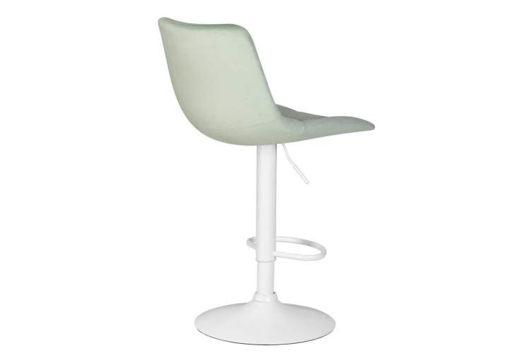 Стул барный DOBRIN TAILOR WHITE, пудрово-мятный велюр (MJ9-87)-3