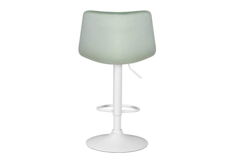 Стул барный DOBRIN TAILOR WHITE, пудрово-мятный велюр (MJ9-87)-4