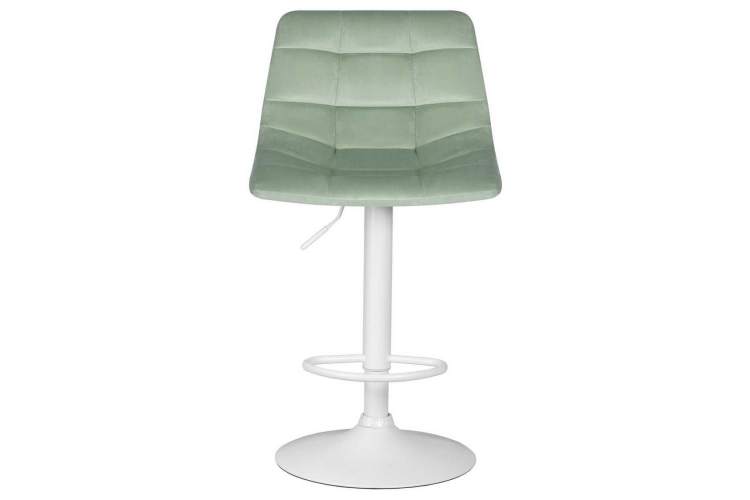 Стул барный DOBRIN TAILOR WHITE, пудрово-мятный велюр (MJ9-87)-5