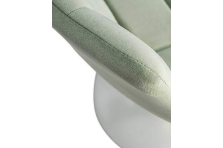 Стул барный DOBRIN TAILOR WHITE, пудрово-мятный велюр (MJ9-87)-7